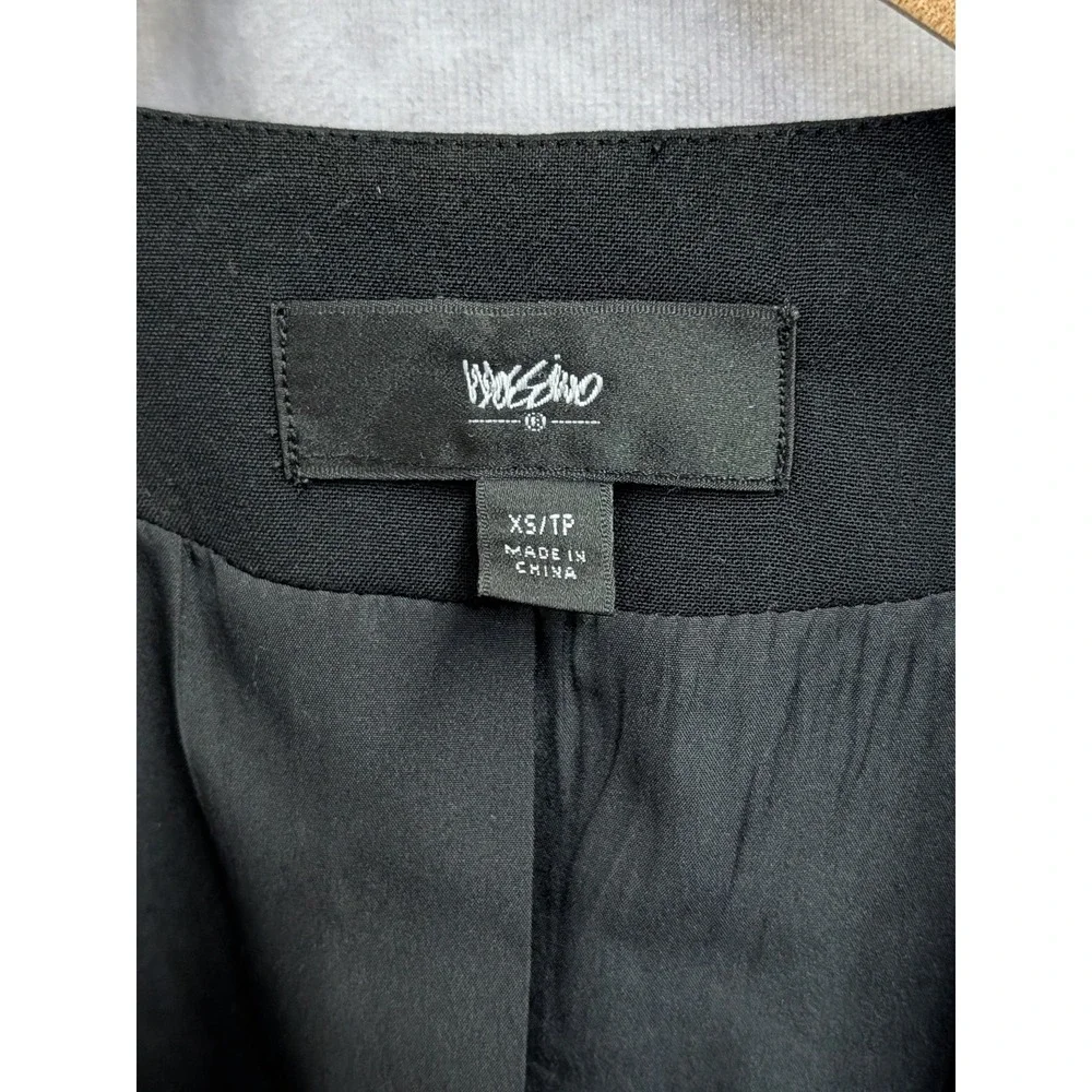 Mossimo Women Open Lapel Blazer Black XS Petite C45